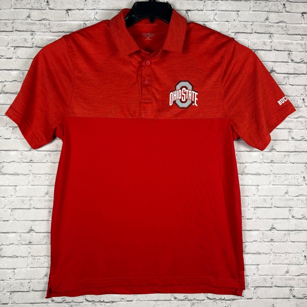 Ohio State Campus Classics Red Polo Golf Shirt Men's Size M